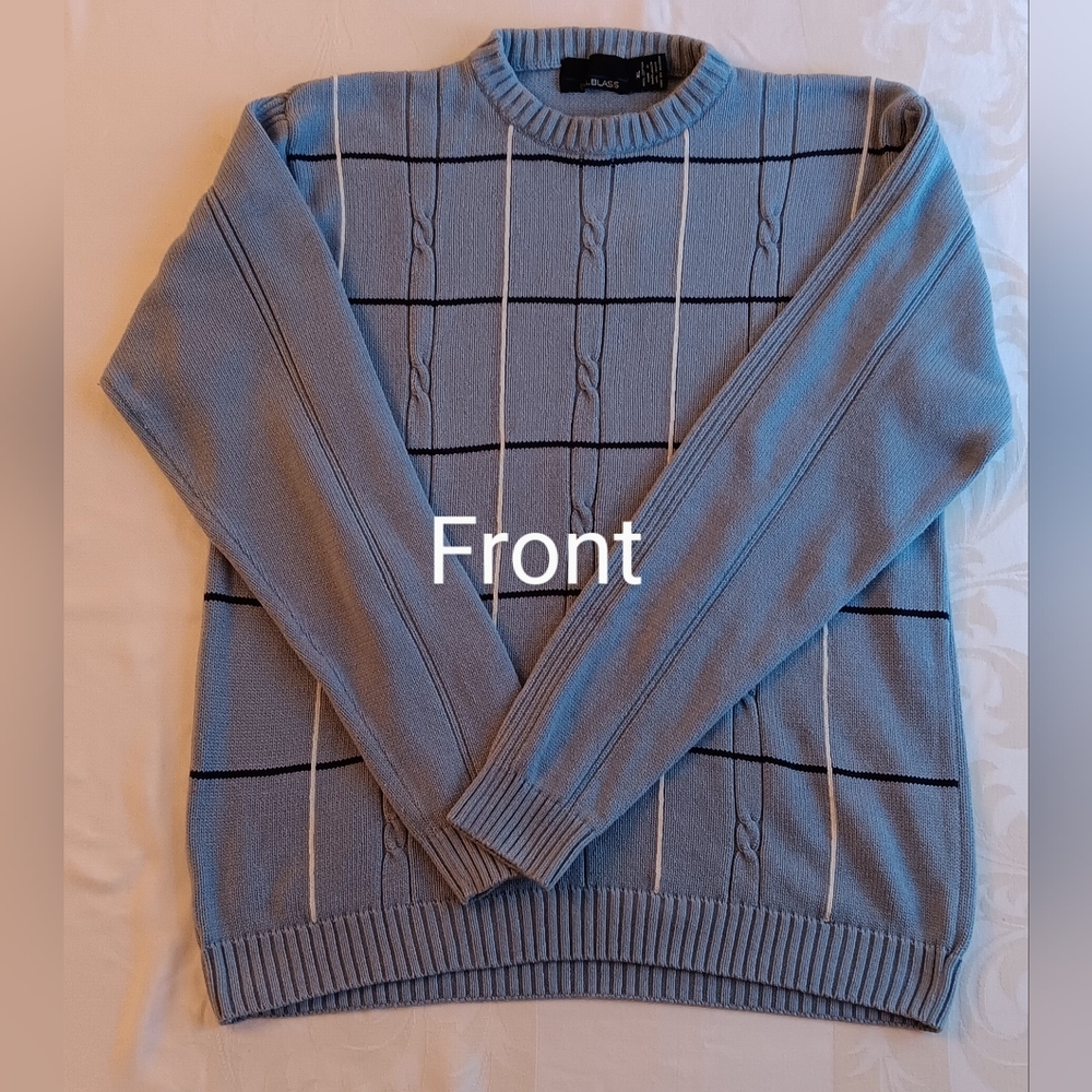 Bill Blass light blue cotton pullover XL
